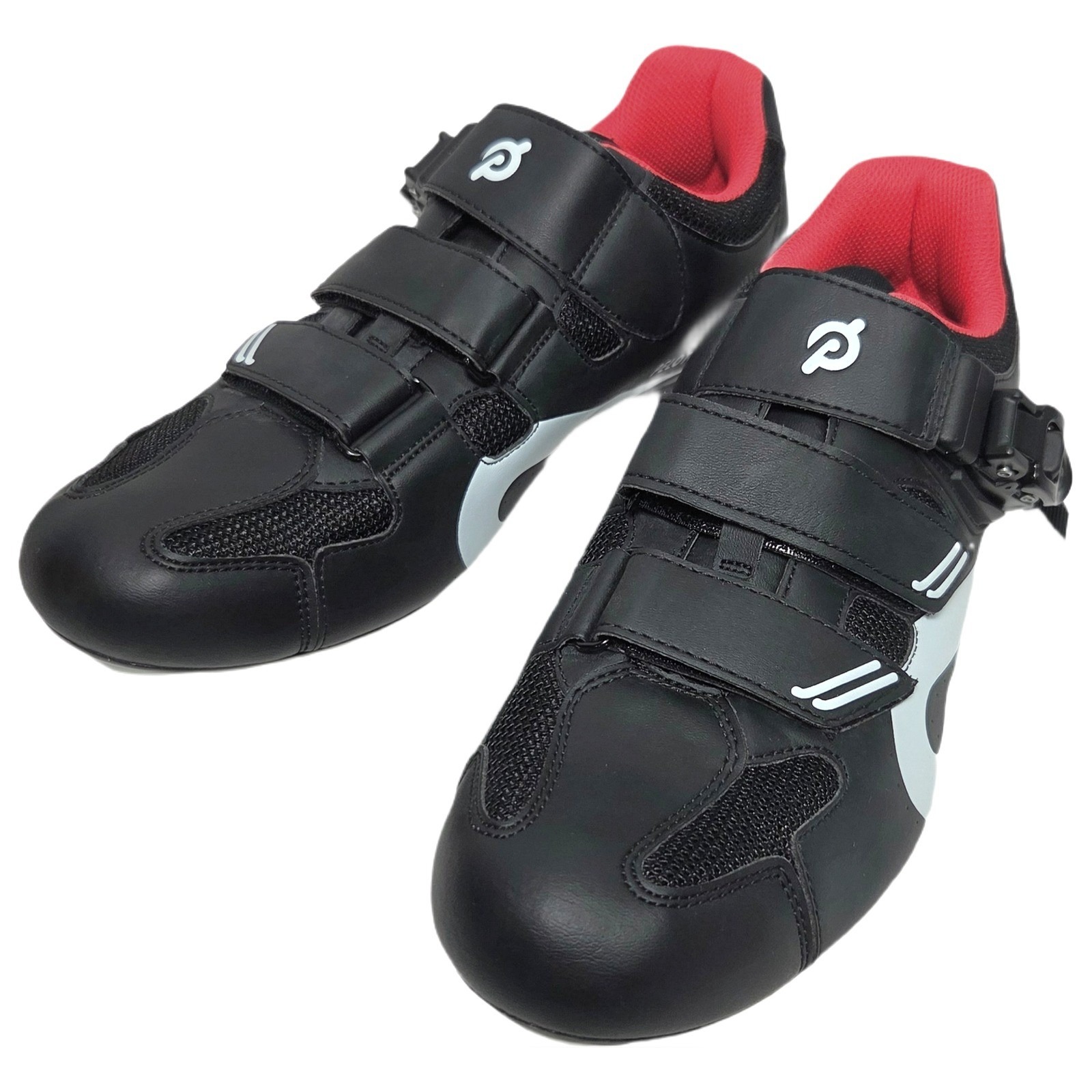Peloton Cycling Shoes Pl-Sh-B-43 Black Red Mens 10 Womens 12 Euc Size 43